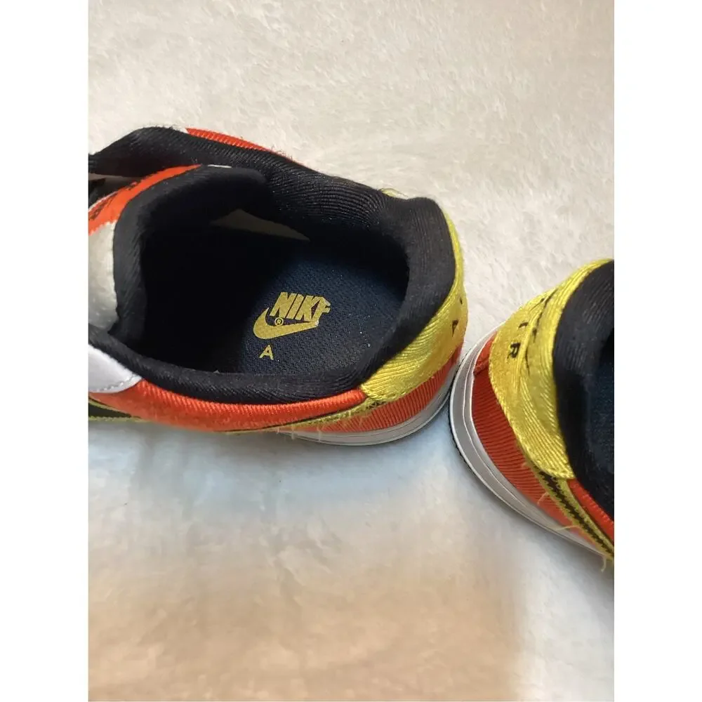 Nike Air Force 1 Low Men’s 7.5 Women’s 9 White Orange Black Rare Sneakers